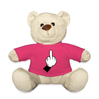 hand mittelfinger fuck you - Teddy - Pink - Vorne