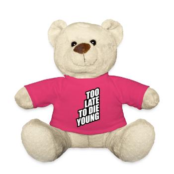 Funny Too Late - Teddy Bear - pink - Front