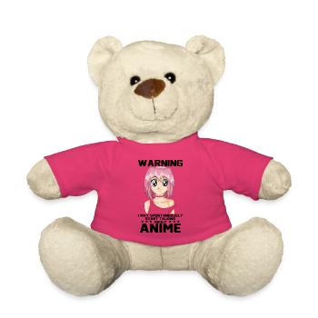 Attention, il se peut que je commence spontanément à parler d’anime - Nounours - rose - Devant