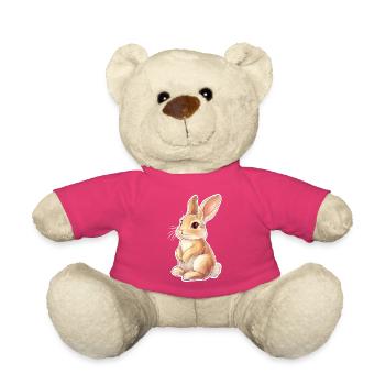 Hare - Teddy Bear - pink - Front