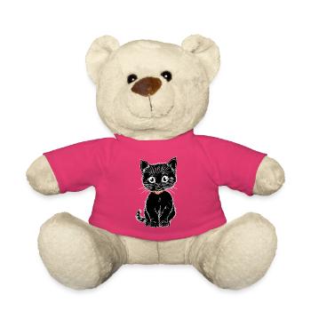 schwarz - Teddy - Pink - Vorne