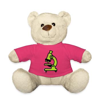 Microscope Graffiti Logo - Teddy Bear - pink - Front