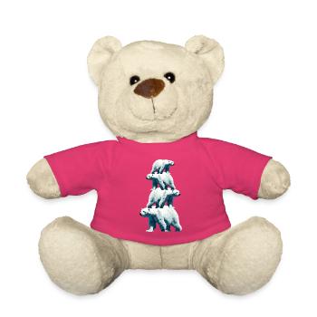 Famille des ours polaires Ours polaires - Nounours - rose - Devant