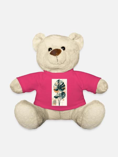 Monstera Geometrie in Erdtonen - Teddy - Pink