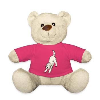 Doodle Dog Yoga-Pose - Teddy - Pink - Vorne