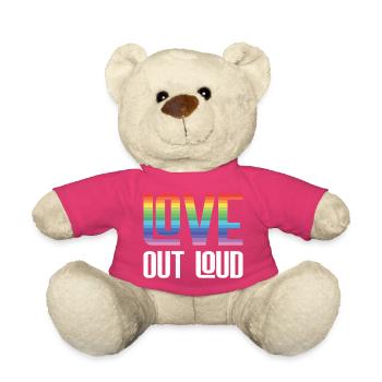 LGBTQ Pride Month - Love Out Loud - Teddy - Pink - Vorne