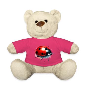 Marienkäfer Aquarell Natur für Gartenliebhaber - Teddy - Pink - Vorne