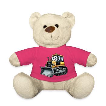 Bulldozer junior - Teddy - Pink - Vorne