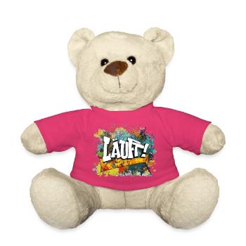 Graffiti Kunst Spaß Design läuft - Teddy - Pink - Vorne