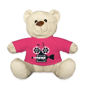 Design von Fahrradrollenfilmen | Radfotografie Kunst - Teddy - Pink - Vorne