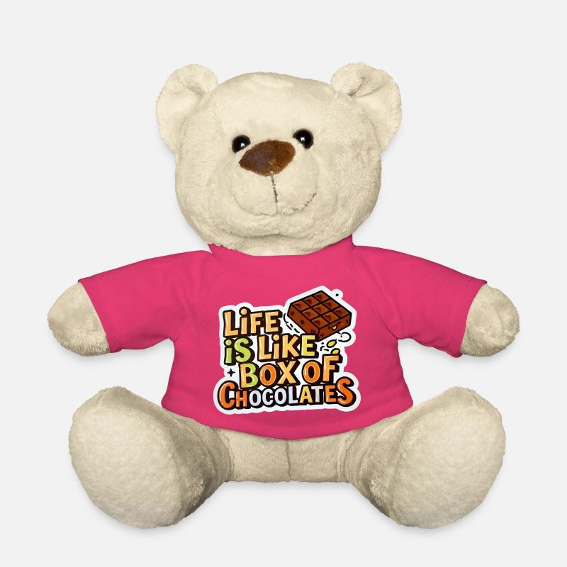 La vie est comme une boîte de chocolats - Nounours - rose