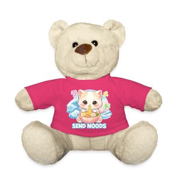 Ramen Cat Kanagawa - Teddy Bear - pink - Front