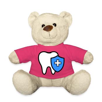 Zahn Symbol Zahnarzt - Teddy - Pink - Vorne