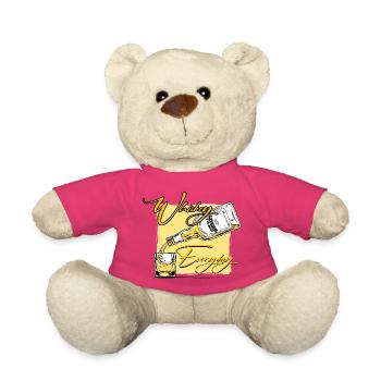 Whiskey Everyday Pour Art - Teddy Bear - pink - Front