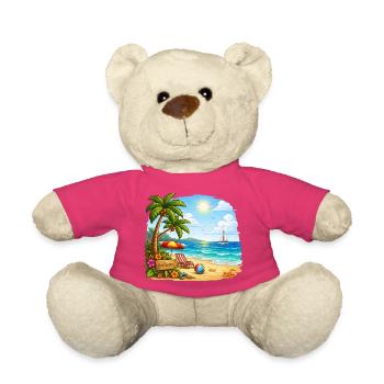 Willkommen am Tropenstrand - Teddy - Pink - Vorne