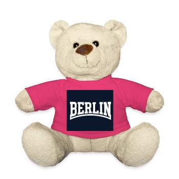Berlin Schriftzug – Minimalistisches City Desi - Teddy - Pink - Vorne