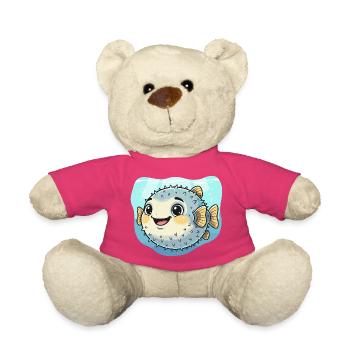Kugelfisch Kawaii Unterwasserfreude - Teddy - Pink - Vorne