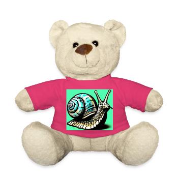 Escargot - Nounours - rose - Devant