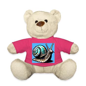 Escargot - Nounours - rose - Devant
