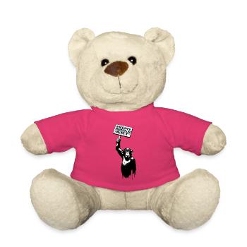Chaque être humain est un art - Nounours - rose - Devant
