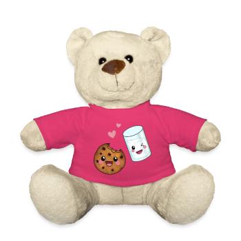 Dreamteam Kawaii Kekse & Milch für Naschkatzen - Teddy - Pink - Vorne