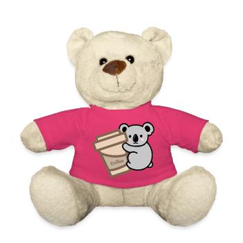 Le koala a besoin de café - Nounours - rose - Devant