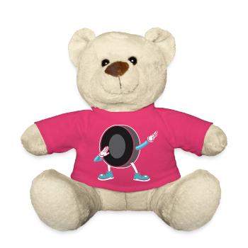 Hockey sur glace - Nounours - rose - Devant