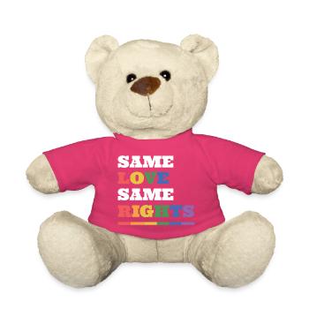 LGBTQ Pride Month - Gleiche Liebe, gleiche Rechte - Teddy - Pink - Vorne