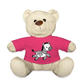 Zebra - Teddy Bear - pink - Front