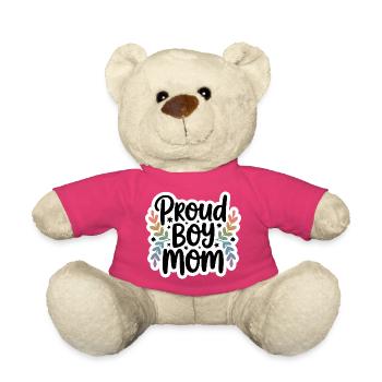 Proud mom - Teddy Bear - pink - Front
