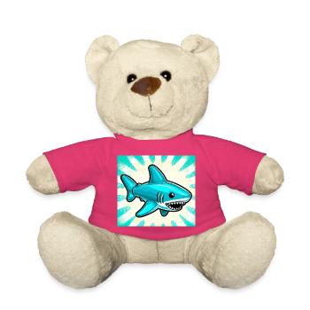 Shark - Teddy Bear - pink - Front