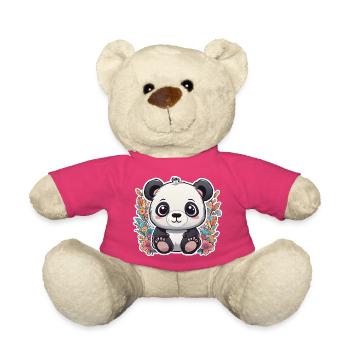 Ourson Panda Enfant à Style Mignon Éffervescent - Nounours - rose - Devant