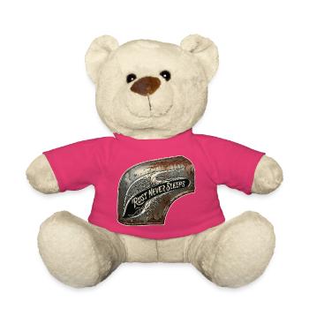 La rouille ne dort jamais l’art du métal - Nounours - rose - Devant