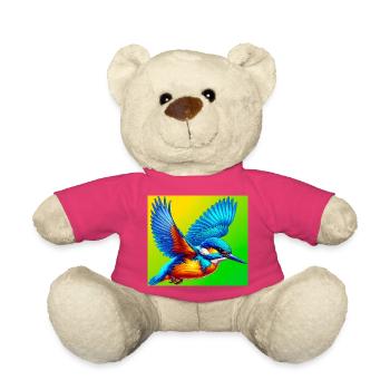 martin-pêcheur - Nounours - rose - Devant