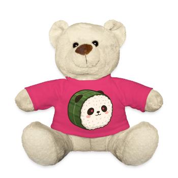 Panda Sushi - Conception culinaire d’anime mignon - Nounours - rose - Devant