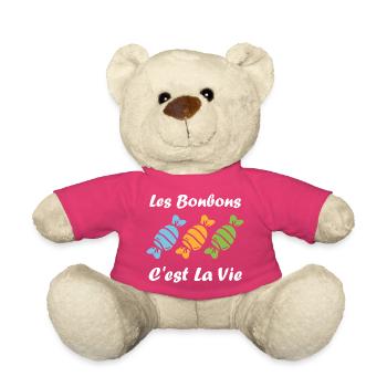Süßigkeiten sind Leben - Teddy - Pink - Vorne