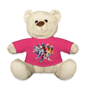 Farbensturm Zusammenstellung Skifahrer Panorama - Teddy - Pink - Vorne