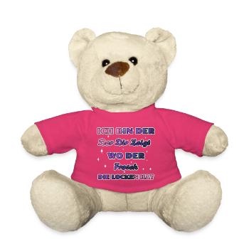 Ich bin der der dir zeigt wo der Frosch... - Teddy - Pink - Vorne