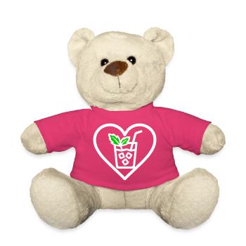Mojito Herz Cocktail Minze Sommer Getränk - Teddy - Pink - Vorne
