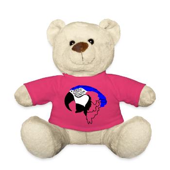 Perroquet - Nounours - rose - Devant