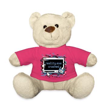 Reality.exe Crashed Retro Pixel Design - Teddy - Pink - Vorne