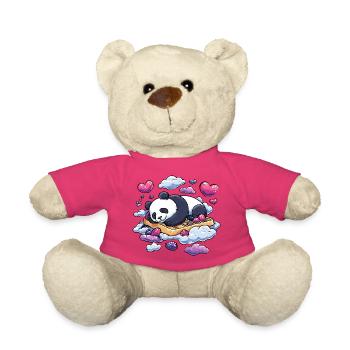 Rêve de panda sur des nuages gaufrés - Nounours - rose - Devant