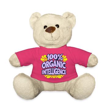 100 % intelligence organique, pas une IA - Nounours - rose - Devant