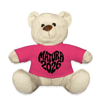 Matura 2026 Herz - Teddy - Pink - Vorne