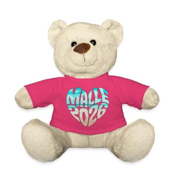 Mallorca Malle 2026 Herz (Version Meer Strand) - Teddy - Pink - Vorne