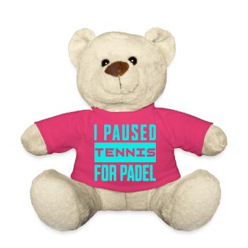 Tennis & Padel Hoodie, für echte Racket Fans - Teddy - Pink - Vorne