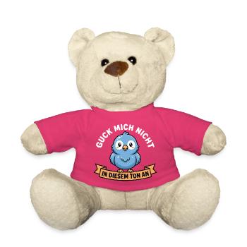 Ne me regarde pas sur ce ton ! Conception des oiseaux - Nounours - rose - Devant