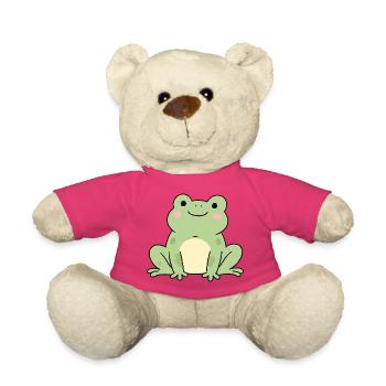 Delicate Frog Kawaii Graphic - Teddy Bear - pink - Front