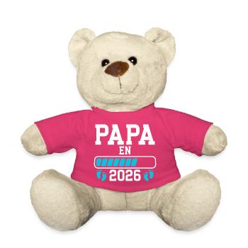 Futur papa 2026 annonce naissance - Nounours - rose - Devant
