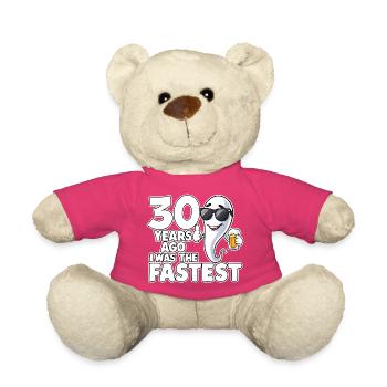 Vor 30 Jahren: Der schnellste lustige Geburtstag - Teddy - Pink - Vorne